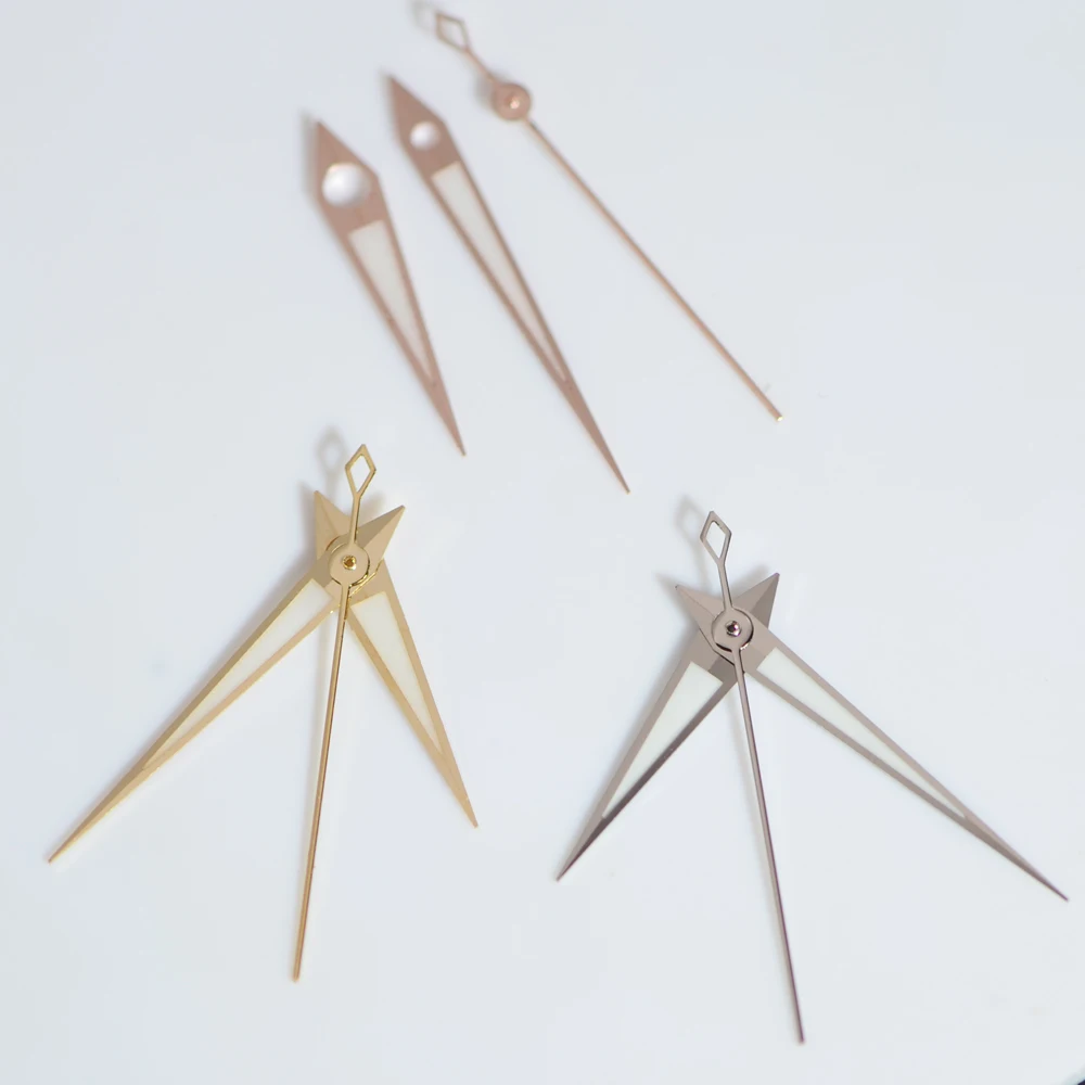 NH35 Polished Hands 10*14*15mm Dauphine Aiguille Presage Cocktail Watch Accessories Needles Pointer Green Blue Luminous image 4