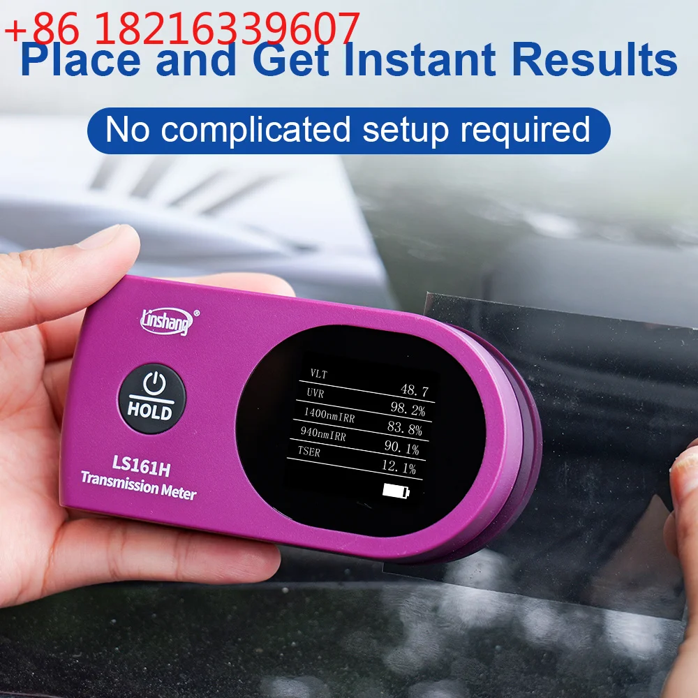 YAO Window Tint Meter TSER Tester 0.8mm Solar Film VLT IR UV Transmission Tint Meter for Film 940nm/1400nm LS161H LS161 LS161A
