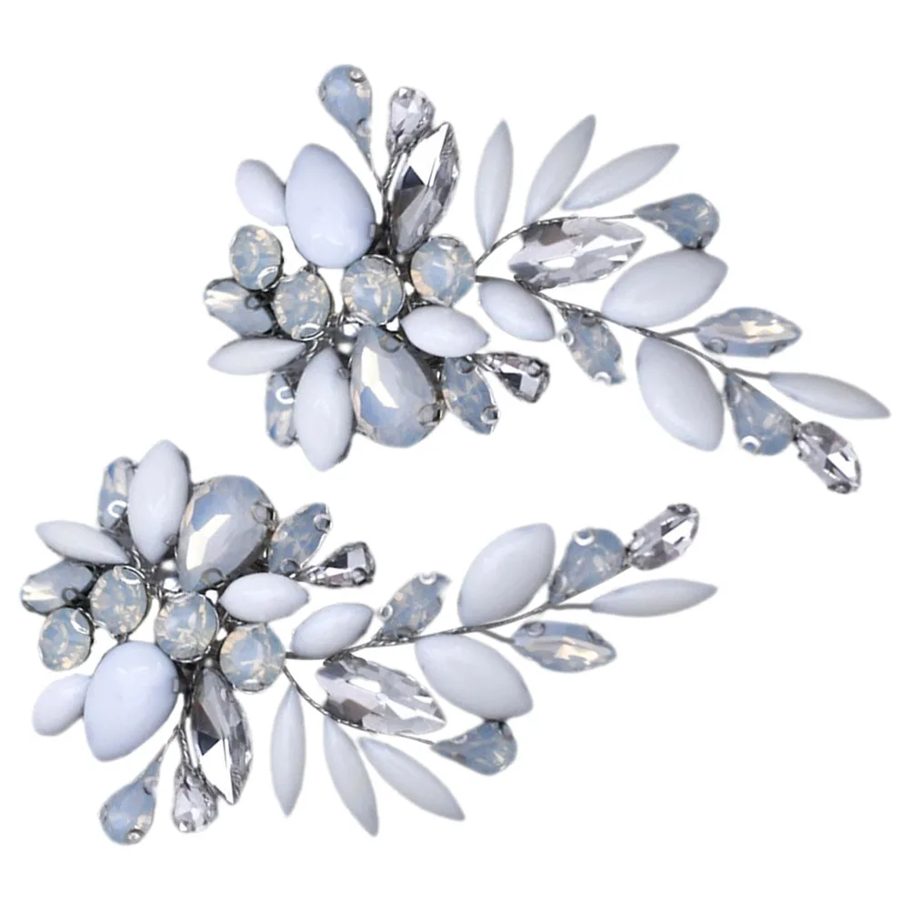 

Detachable Bridal Shoe Flower Decoration Rhinestones Clips Women HX19-S Shoe Clips Pumps Heel Wedding Party Shoes Applique