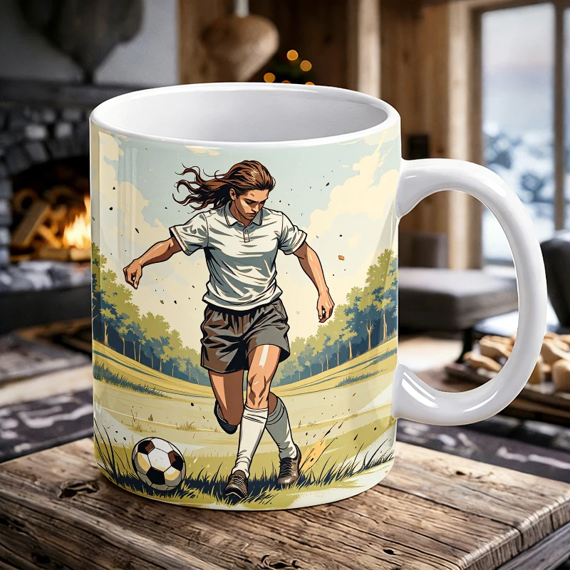 

soccer player， Mug Coffee Cup Ceramic Cup with a bottle opener function of 2026 Major Football Event