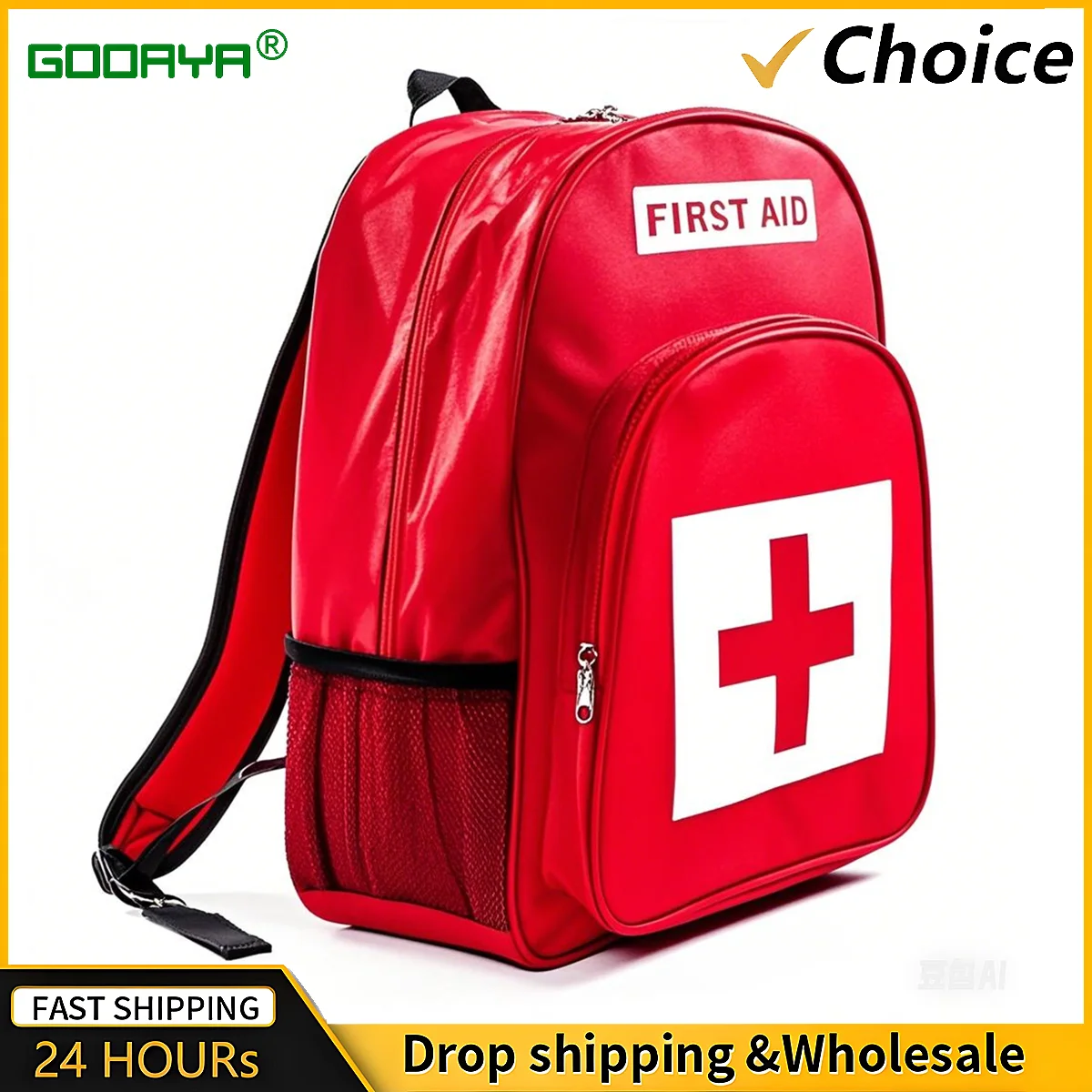 Portable Travel Large Medicine First Aid Tool Kit Carrying Case Storage Bag Suitcase Nylon Small Backpack Pouch Accessories Set