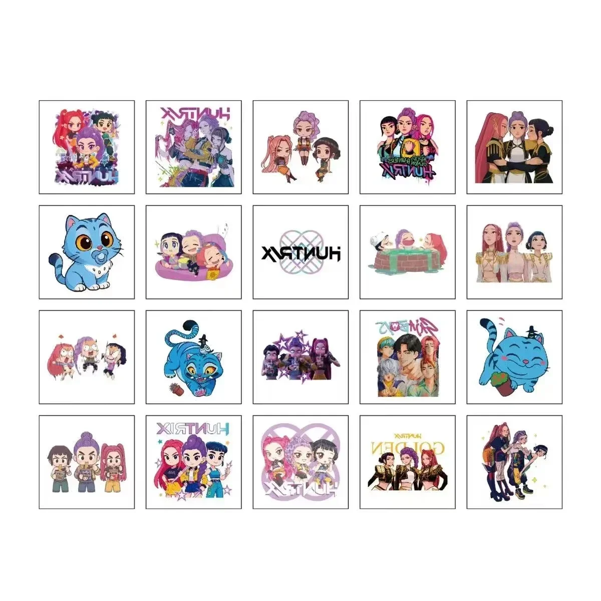 20/25/40 Stück/Set Cartoon Kpop Damon Hunters Rumi Kang Temporäre Tattoo-Aufkleber Rumi Tattoo-Aufkleber Demonisierend für Partygeschenke – Detail 18