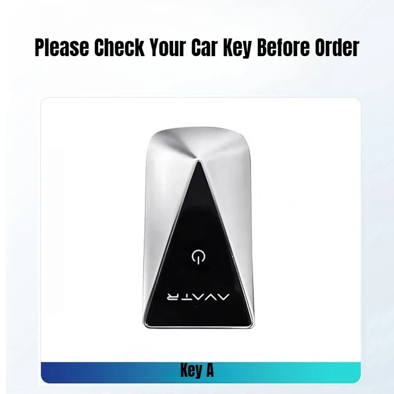 Car Key Fob Shell Cover for Avatr 07 06 11 12 MAX Pro Remote Anti-Scratch Key Case Keychain Ring Zinc Alloy Interior Accessories