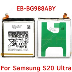 Battery For Samsung Galaxy S20 Ultra G988 4G 5G Battery Spare Parts EB-BG988ABY Cellphone Li-ion 5000 mAh Bateria