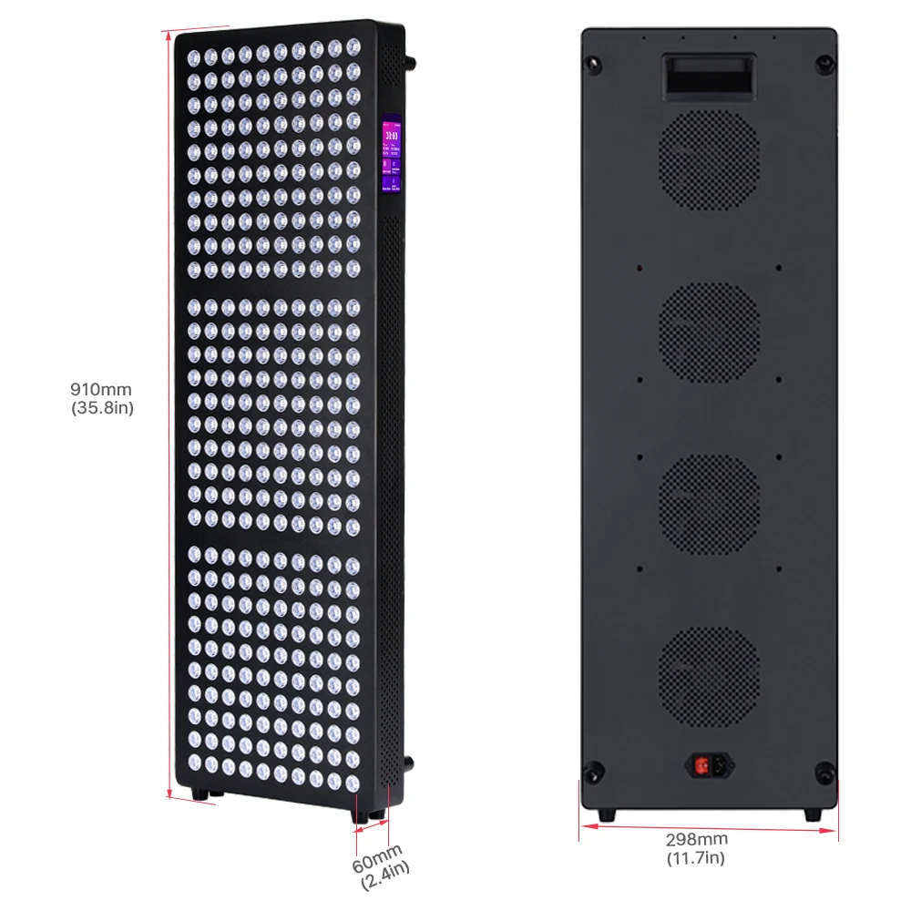 Azure 1500W/1000W全身ランプPDTマシン タッチスクリーン式スタンド型赤外線レッドライトセラピーパネル OEM ODM 腰痛対応