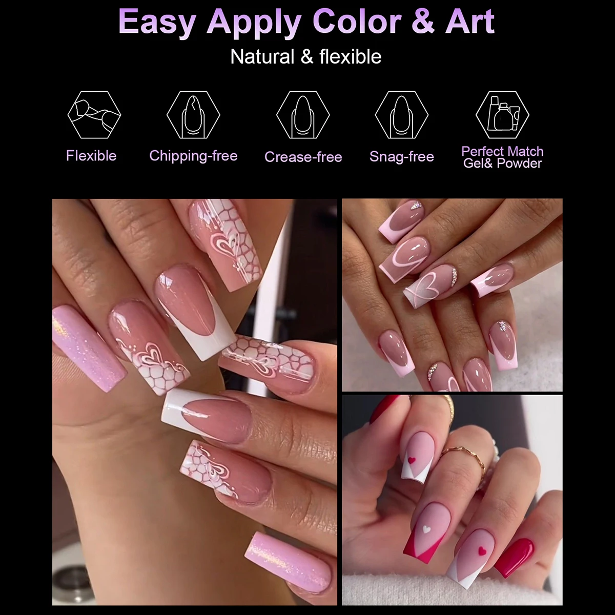 100pcs Acrylic Nails Fake Capsule Half Matte Short Square Artificial Nail Extension Soft Gel Tips Accessories Tools Nail Supplie