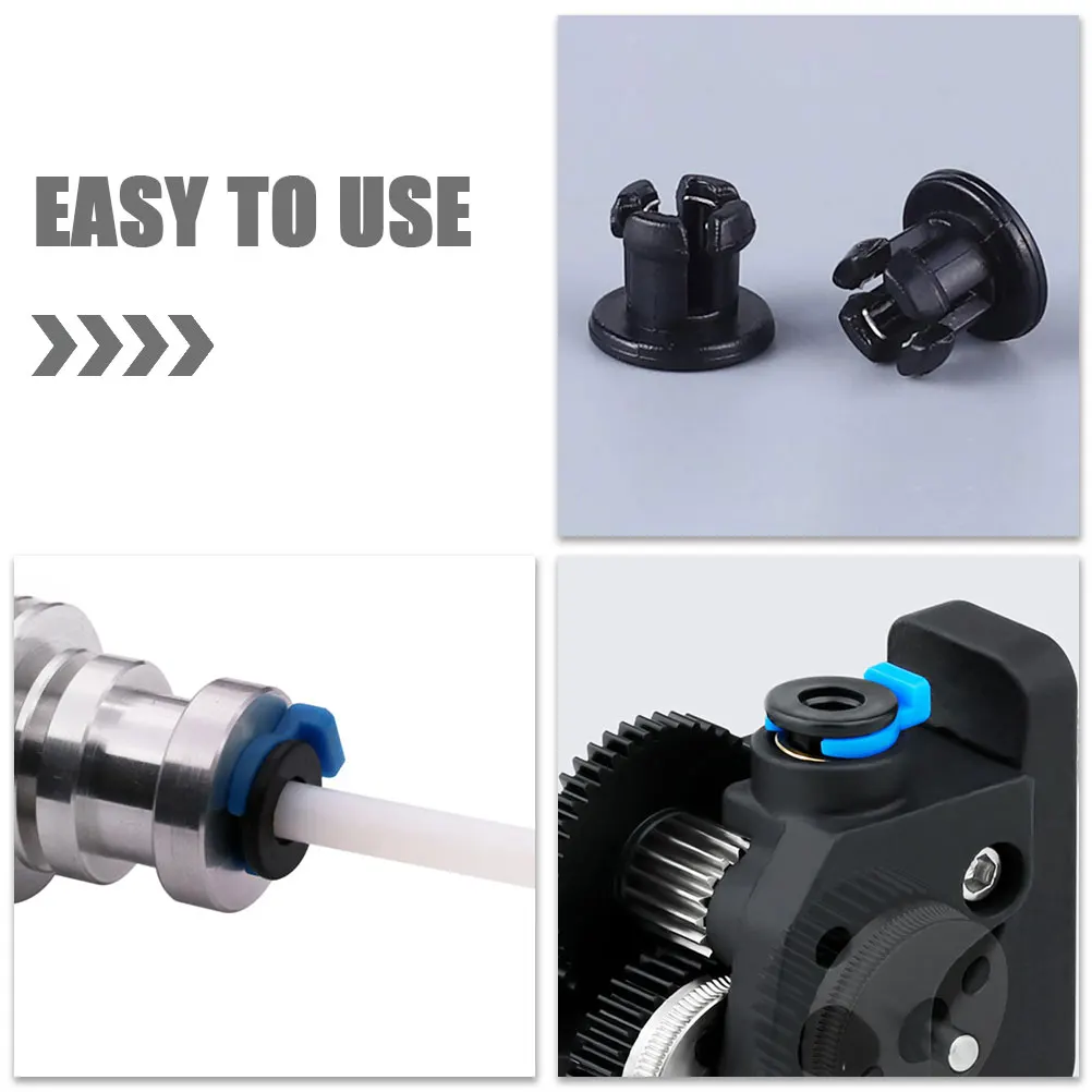 

1 Set Hotend Extruder Collet Clip 3D Printer Accessory Tube Coupling For 3D Printing Durable Plastic Replacement Part Compatible