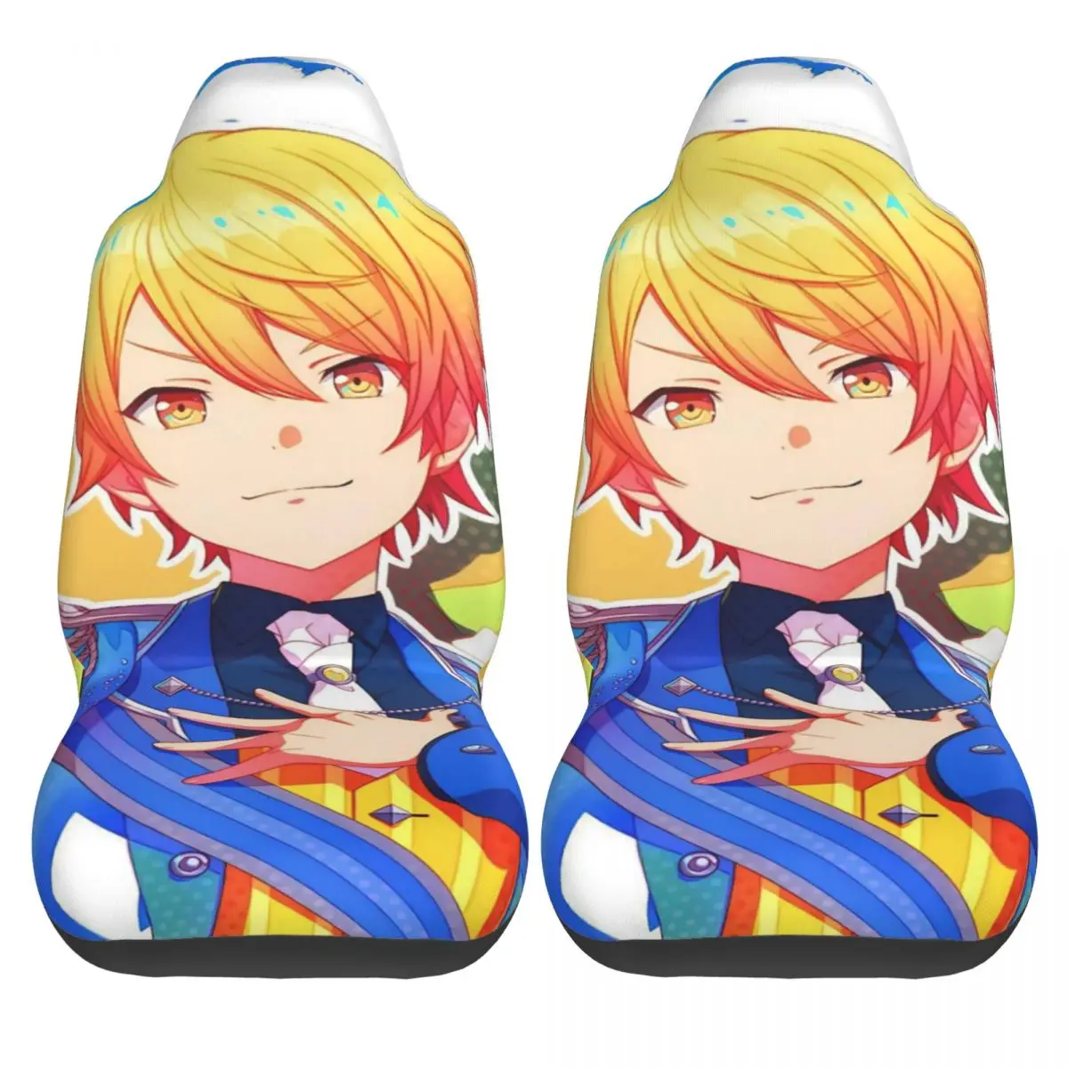 

Tsukasa Tenma Car Seat Covers High Quality Truck Auto Seat Covers Polyester Safety 2 Pcs Cover