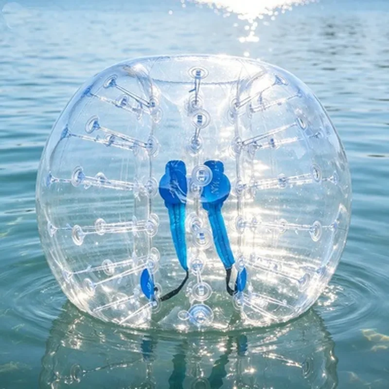 1.2m TPU Inflatable Snow Roller Ball Portable Non Slip Touch Sphere for Outdoor Winter Skiing Team Building Activity Game