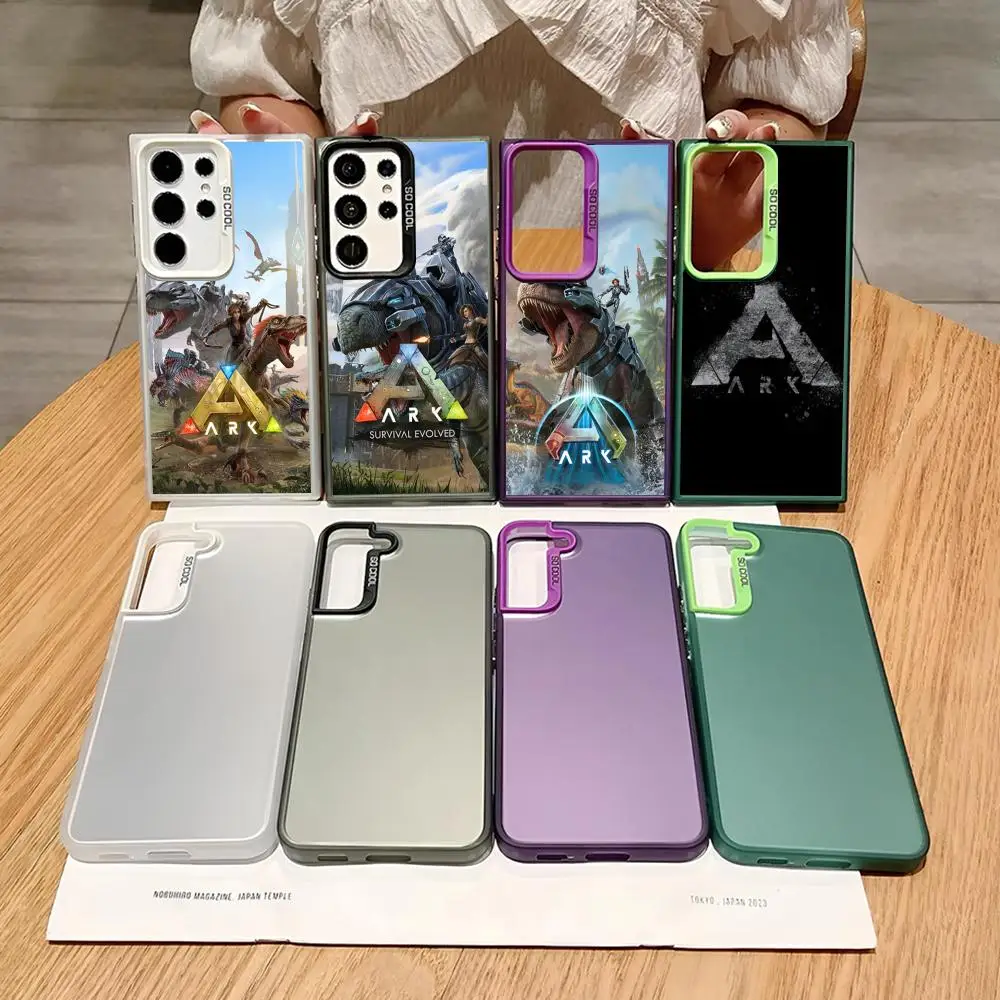 Game ARK Survival Evolved Phone Case For Samsung Galaxy S24 S23 S22 S21 S20 Note20 Ultra Plus Fe Colored Silver Cover