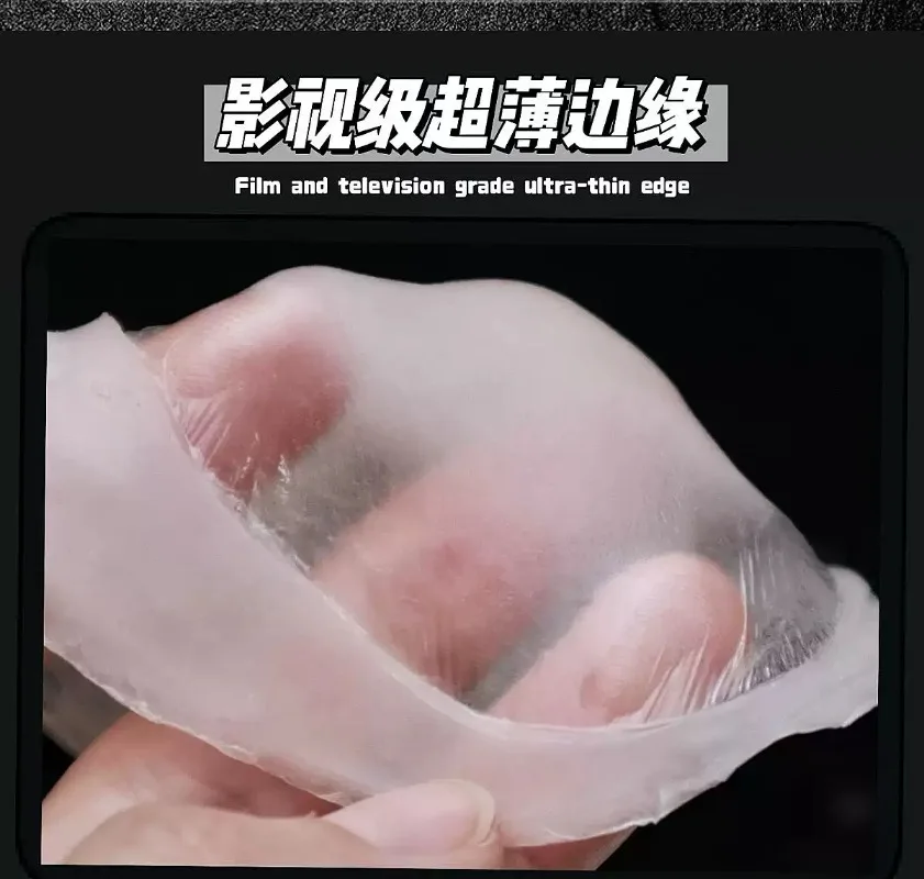 For 3Pcs Platinum Silicone Cosplay Fake Nose Prosthesis With Dissolvable Edge For Stage Makeup
