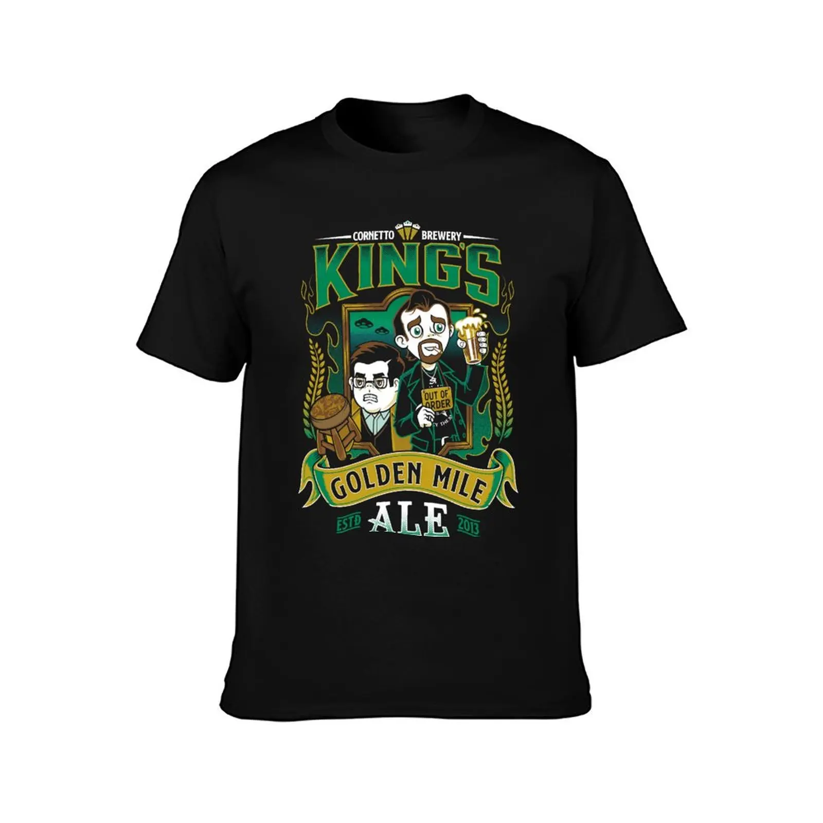Golden Mile Ale - World&x27;s End - Craft Beer T-Shirt Modern Style Print T-Shirt