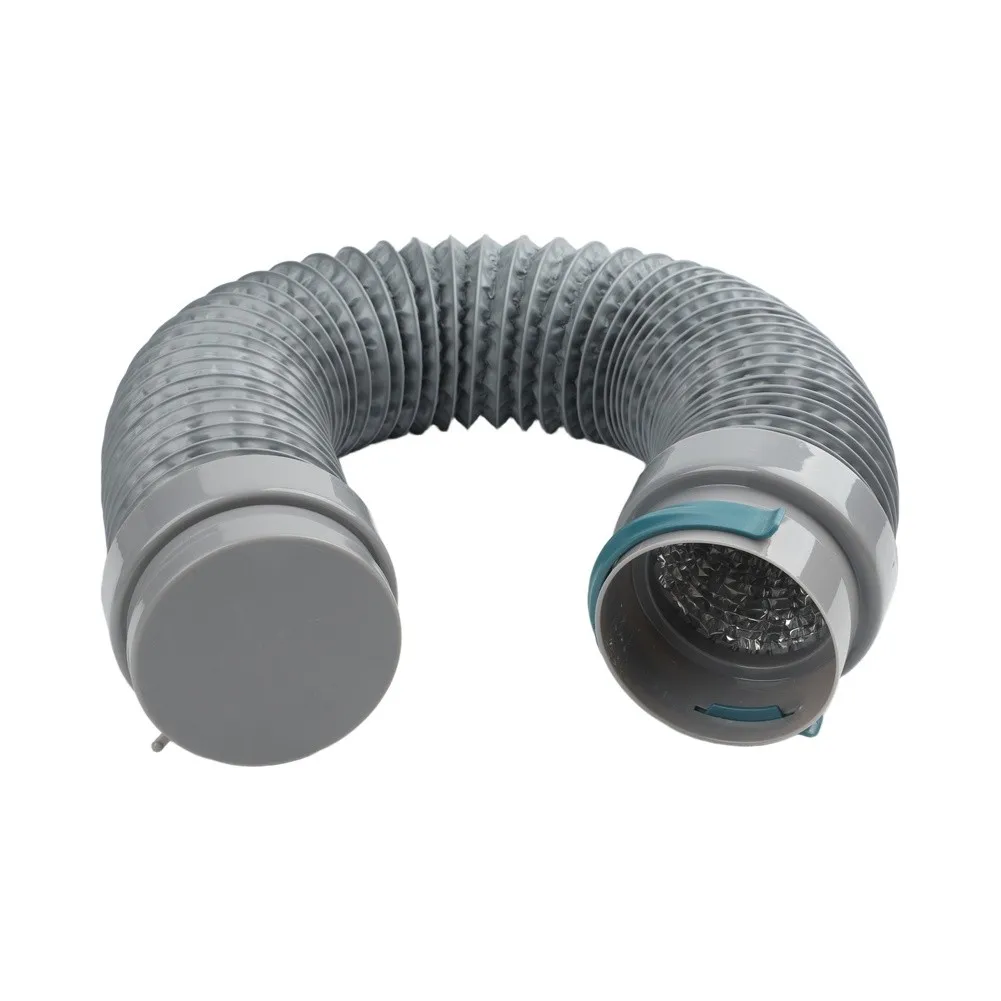 Expandable Portable For Exhaust Hose for Air Conditioners - 5.1 Inch OD Aluminum - Steel Ring Reinforced Construction