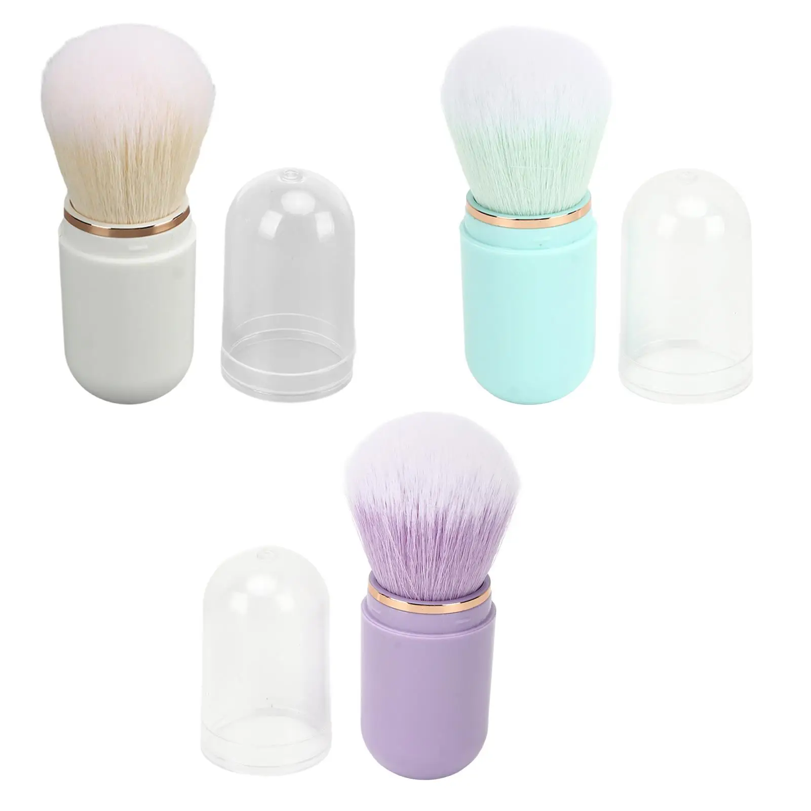 Soft Hair for nail Dust Powder Brush with Dustproof Cover - Ideal for nail Art Removal at for nail Salon