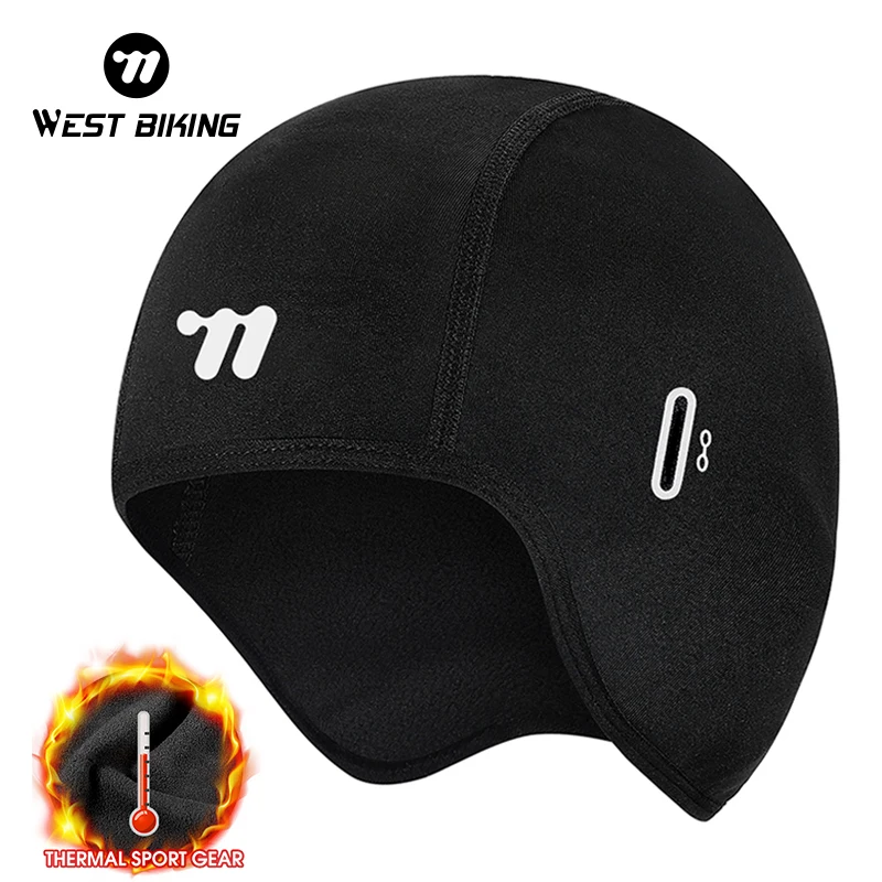 

WEST BIKING Winter Motorcycle Cap Windproof Thermal Helmet Liner Outdoor Sports Skiing Hiking Cycling Cap Bicycle Accessories