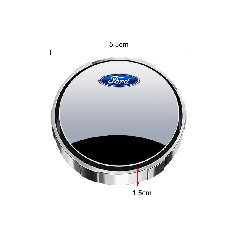 شفط كأس سيارة محدب العمياء مرآة HD 360 درجة زاوية واسعة لفورد فوكس Mk2 حفلة Mk3 الحارس مونديو Mk4 فييست ملصق #4