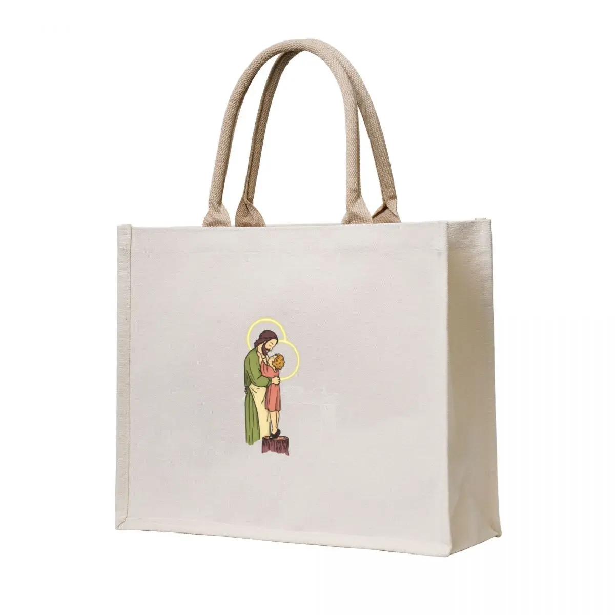 

Saint Joseph and Child Jesus - AuctorSalutis Tote Bag tote bag university cute tote bag luxury women