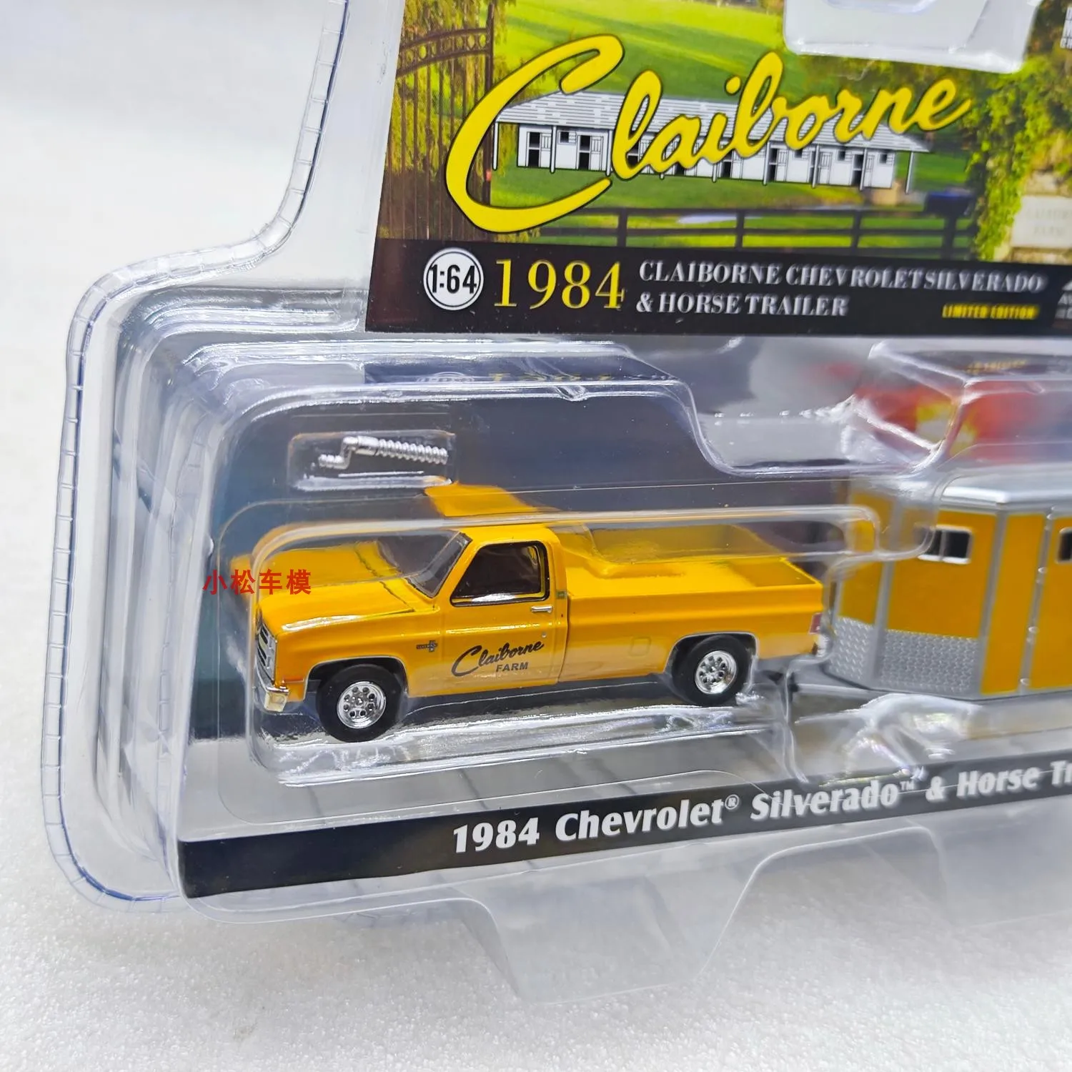 

1:64 1984 Silverrado Horse Trailer, металлическая модель автомобиля, литая под давлением коллекция автомобилей, декор интерьера, подарок, детская игрушка для мальчиков