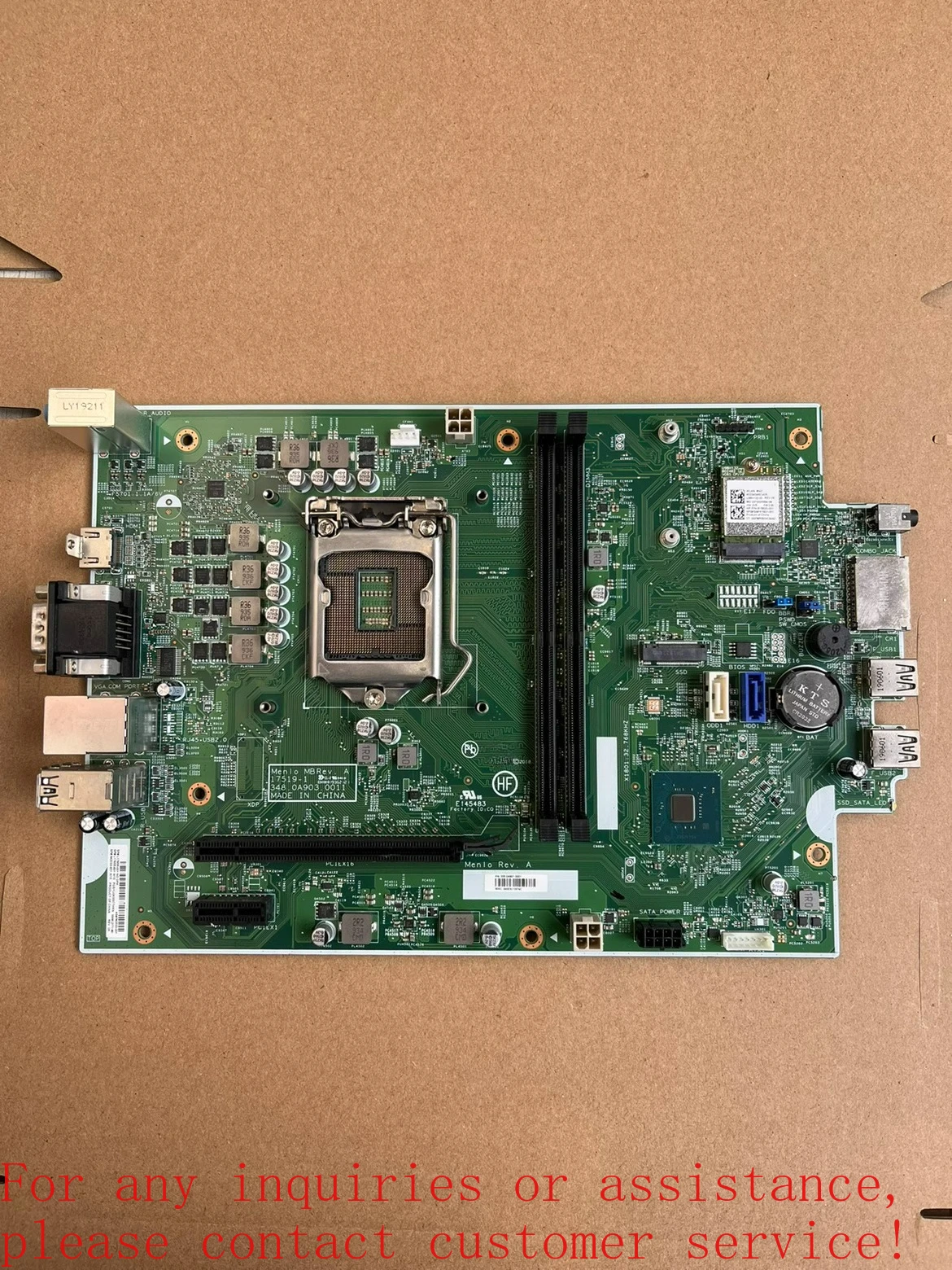 

L17655-001 For HP 280 PRO G3 290 G1 Motherboard 17519-1 L17655-601 DDR4 Mainboard 100% Tested Fast Ship TT