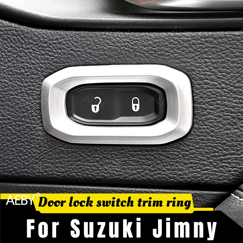 

For Jeep Wrangler 2018-2023 Interior button decorative frame,Door lock switch frame cover,Interior button decorative frame