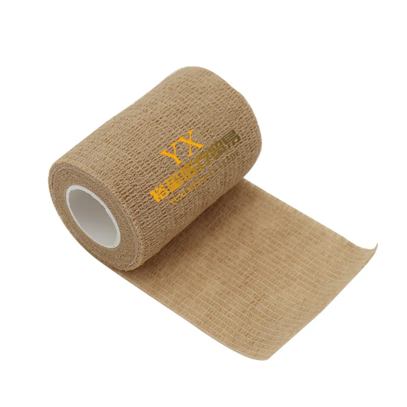 1 Roll Disposable Elastic Dressing Bandages Wound Tie Tape Strap Nonwovens Self-adhesive Bandages Sports Compression Exercise