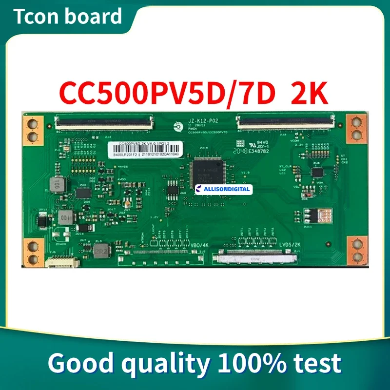 Newly Upgraded 2K Logic TV Tcon Board JZ-K12-P02 CC500PV5D/7D White Bar Code CC500PV5D