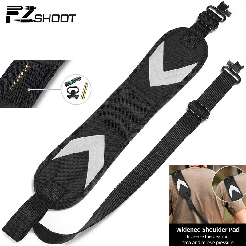 

EZshoot Two-Point Sling with Spare Pocket Removable Swivels Adjustable Longer Length with Comfortable Neoprene Padded Durable