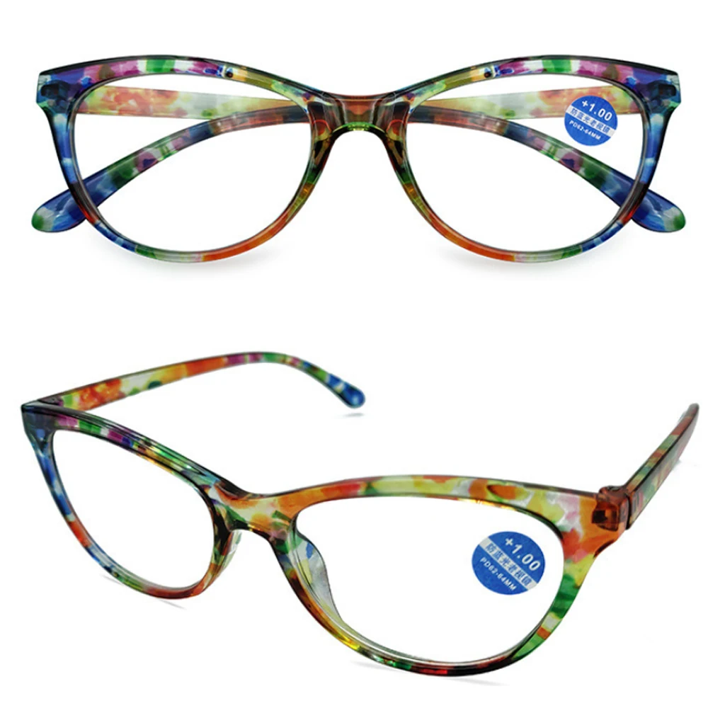 Comfortable Flowers Portable Vintage Presbyopic Glasses Anti-Blue Light Eyeglasses Reading Glasses Eye Protection