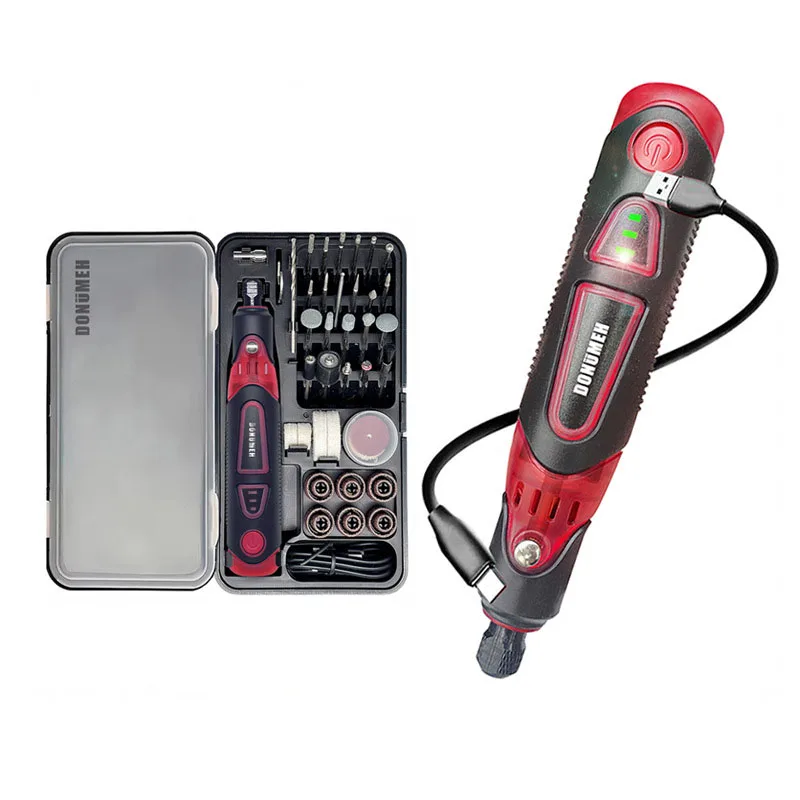 

3 Speed Adjustable Engraving Pen Mini Rotary Tool Wireless Cutting Polishing Drilling Multi-Purpose Woodworking Grinder DIY Tool