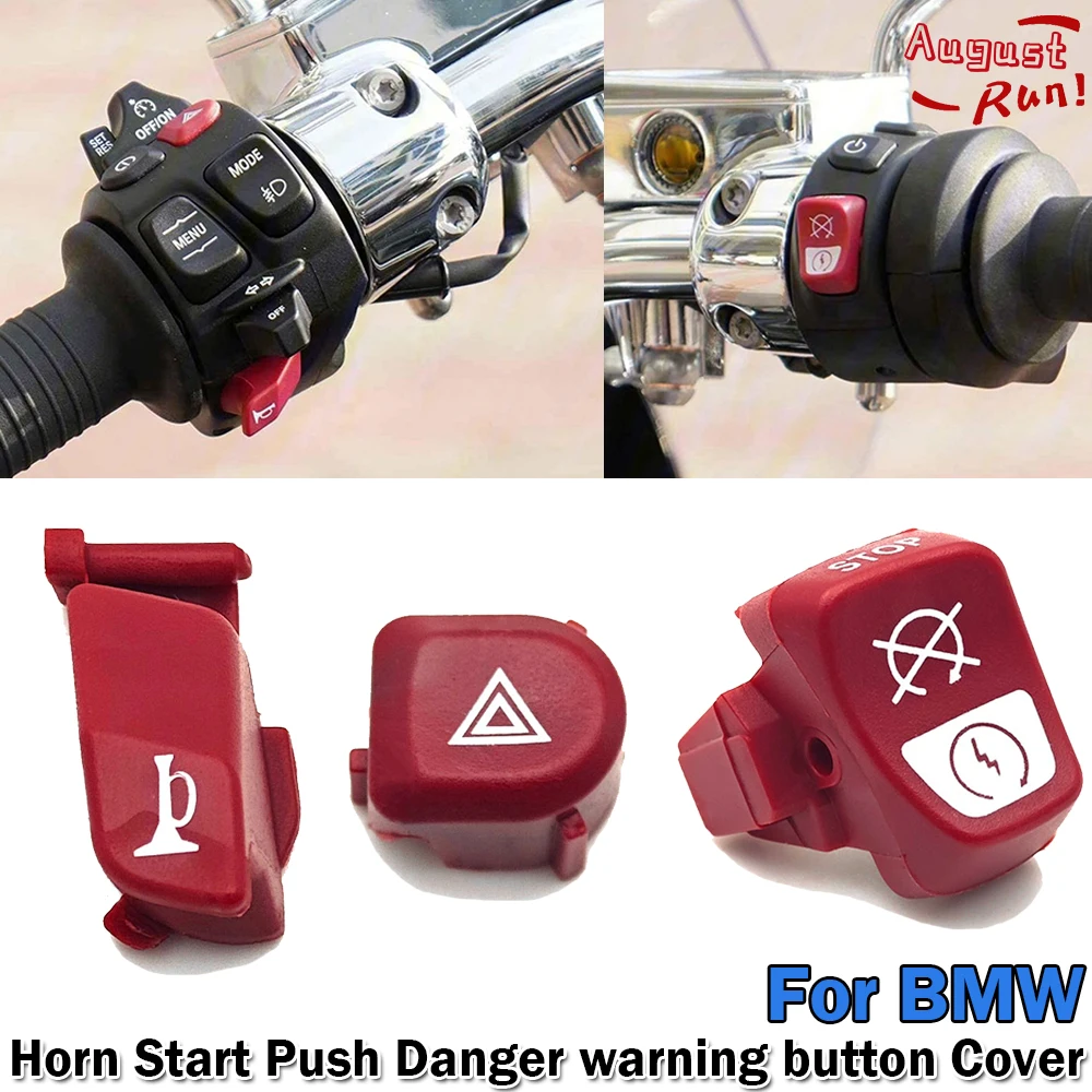 

Horn Start Push Danger warning button Cover For BMW R1250GS R1200GS LC ADV R18 S1000XR/RR/R F900R/XR R1250R R1200RT/RS/R C400X