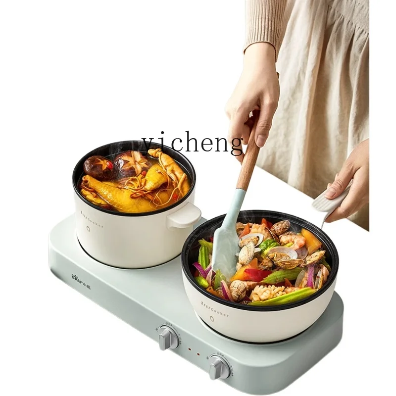 

XL double stove electric cooking pot multi-functional cooking integrated pot dormitory student pot split small electric