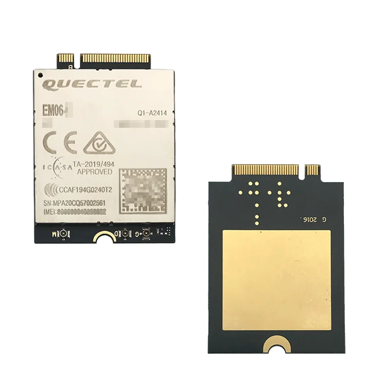 

Quectel EM06-E 4G Module EM06ELA-512-SAGS FDD-LTE/TDD-LTD LTE-A UMTS/HSPA+ Cat6 300Mbps M.2 for EMEA/ APAC/ Brazil EM06 Module