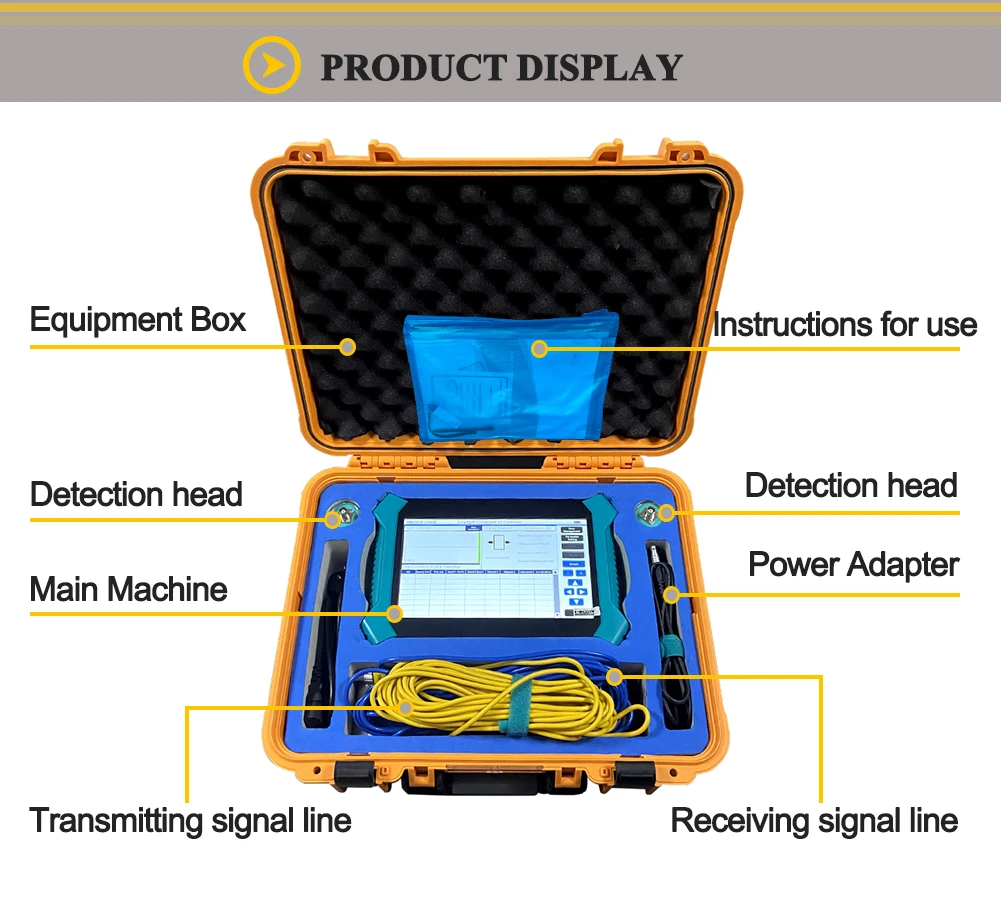Professional ultrasonic pulse speed equipment for non-destructive testing