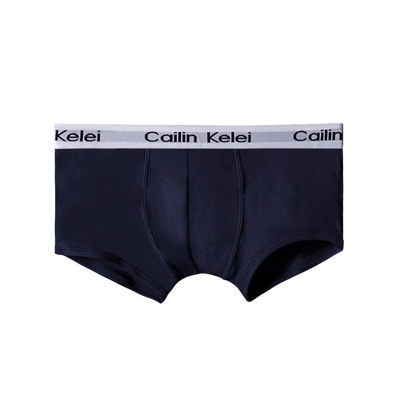 Cailin Kelei Brand Ready Stock Men\'s Mid Waist Thong Underwear Cotton Boxer Briefs Breathable U Convex For Comfortable Underwear