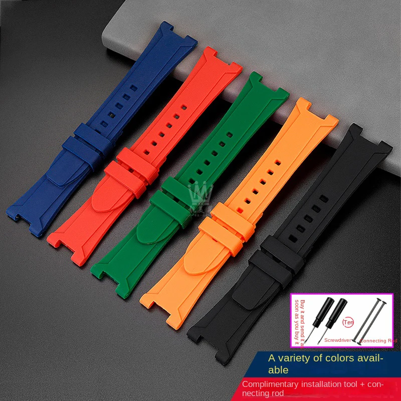 For CASIO PROTREK PRG-240 PRG-130YT PRW-1500 replace strap prg240 prg130 watch band soft silicone strap accessory with tool men