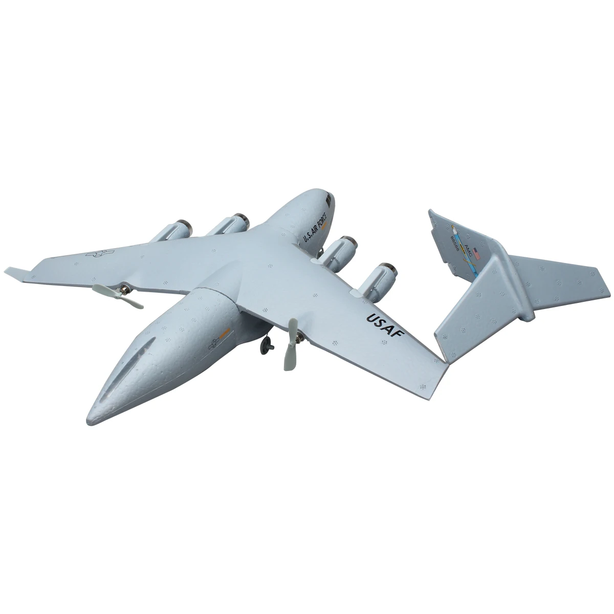 C-17 RC Drone DIY Aircraft Transport Aircraft 373mm Wingspan EPP RC Drone Airplane 2.4GHz 2CH 3-Axis Aircraft Toy for Adults