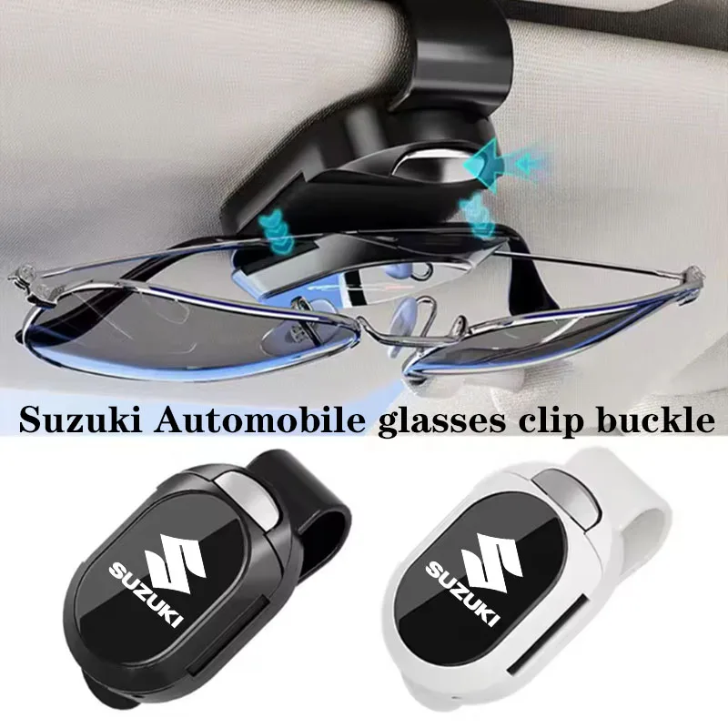 Clip para gafas de coche, soporte para gafas, Clip de almacenamiento antideslizante para Suzuki Grand Vitara ALTO Ciaz IGNIS Jimny Samurai, accesorios