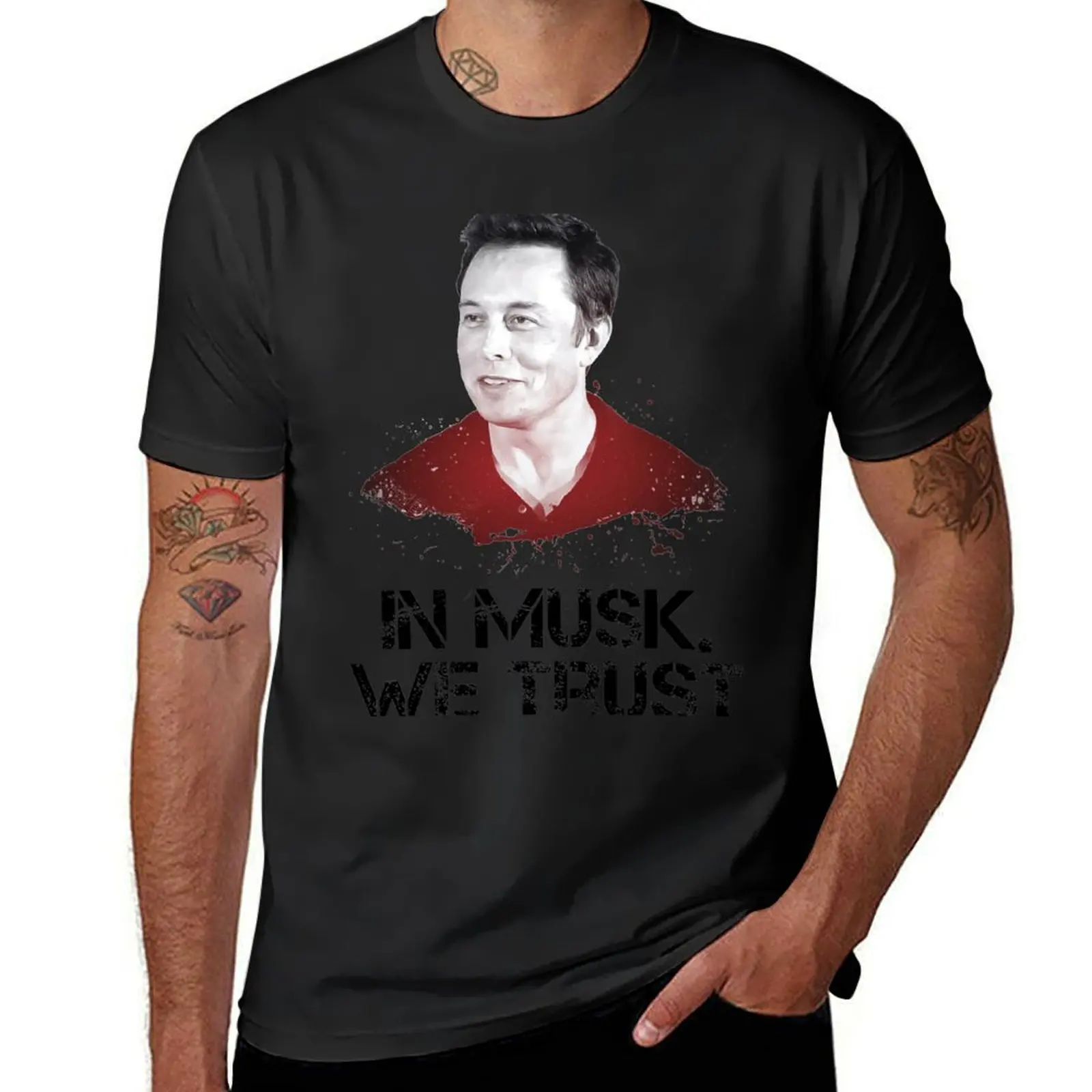 In Musk We Trust - Elon Shirt T-Shirt customizeds shirts graphic tees plain white t shirts men