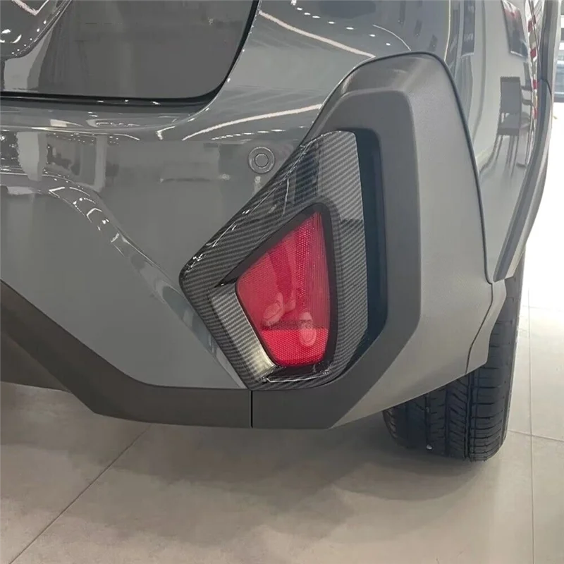 

A90Q-For Subaru Crosstrek 2023 2024 Car Rear Fog Lamp Light Cover Trim Replacement Accessories ABS Carbon Fiber