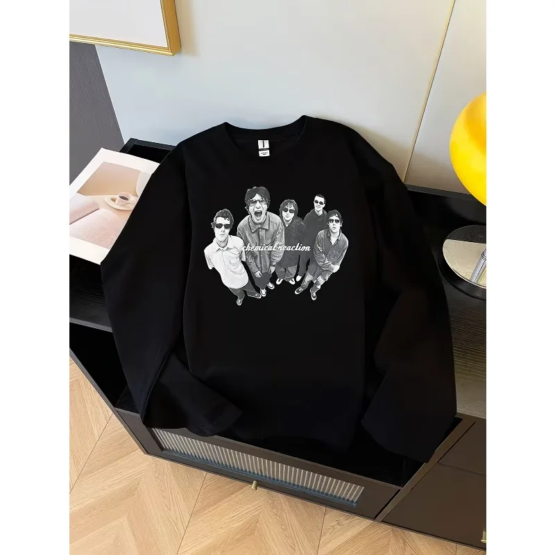 Men's regular fitted long sleeved T-shirt/suitable for spring, autumn, and winter round neck pullover men's shirt top