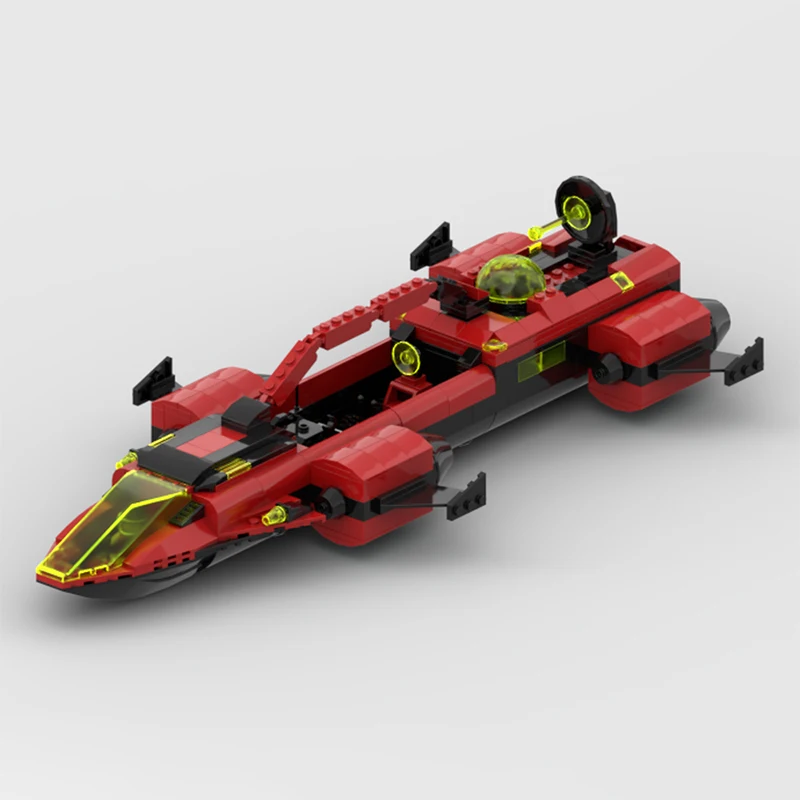 

543PCS MOC M-Trones Quad Hauler Retro Sci-Fi Transport Vehicle Premium DIY Model Building Blocks Birthday Toys Gift