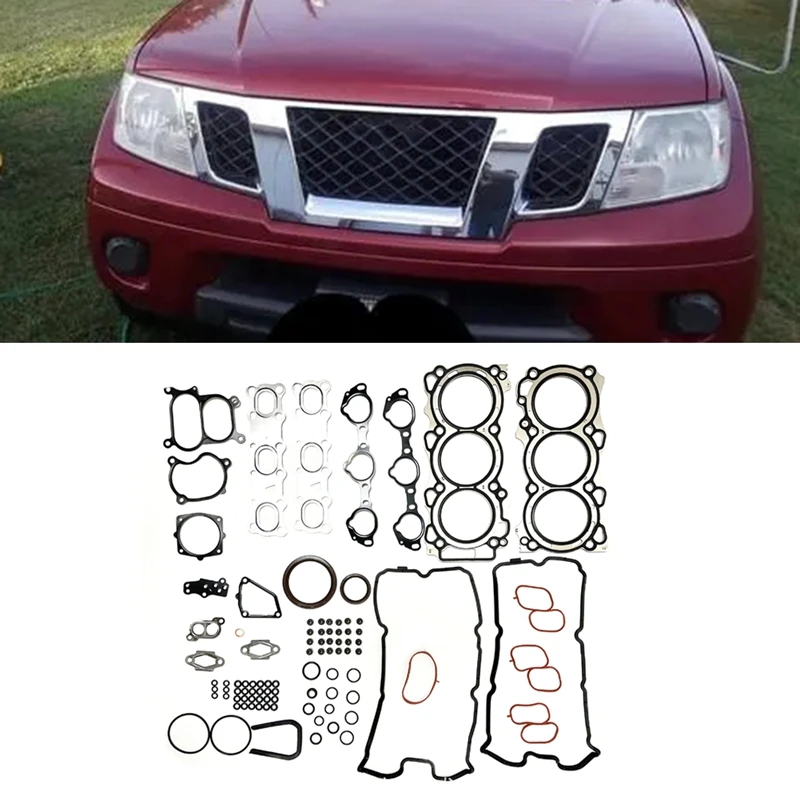 Engine Full Gasket Kit 10101-EA225 Parts For 2004-2012 Nissan VQ40DE Pathfinder (R51) Hardbody 4.0L 50273300 Gasket Repair Set