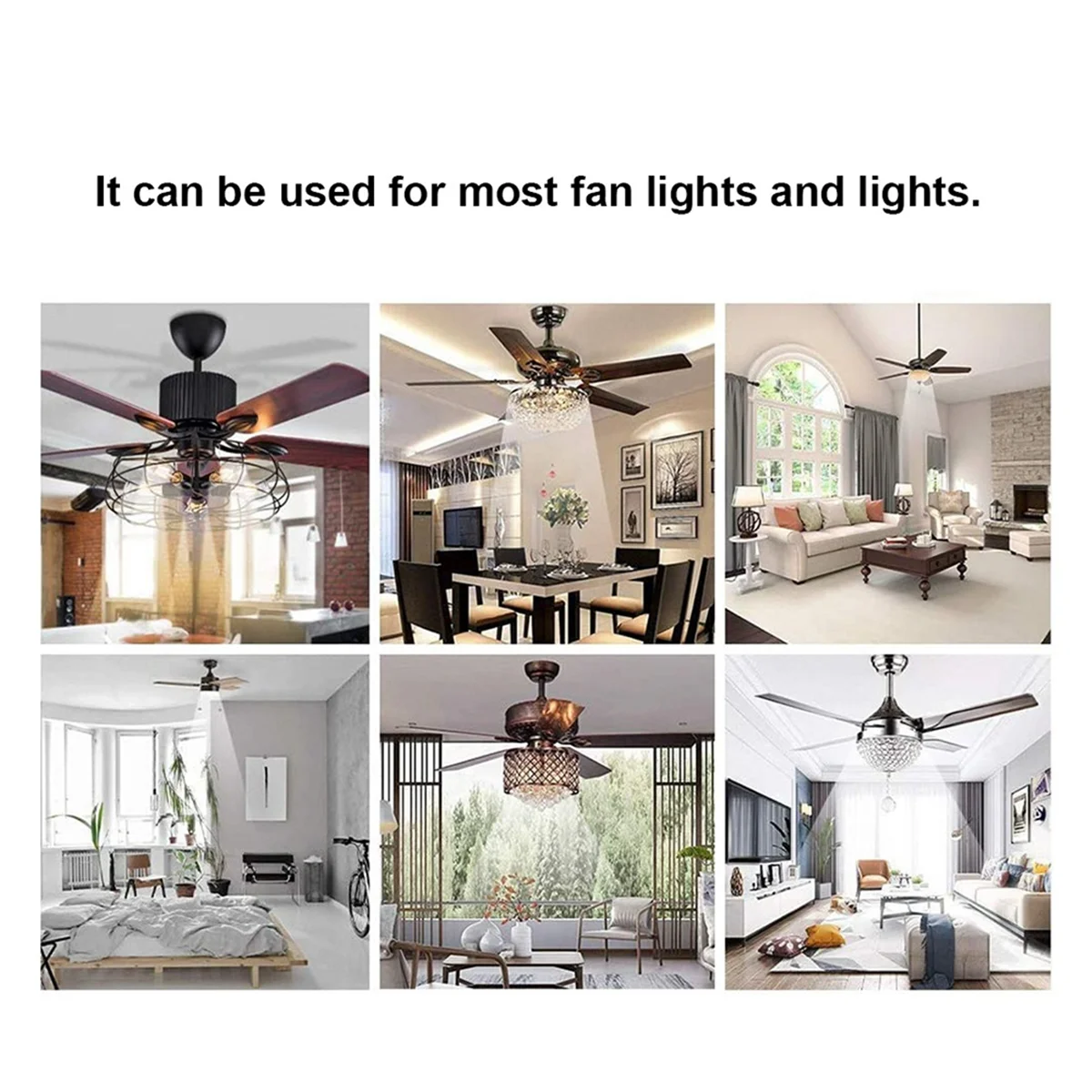 New Tech Wireless Ceiling Fan Lamp Remote Control Kit Light Dimmer with Timing Function for Home Lighting Systems US PLUG