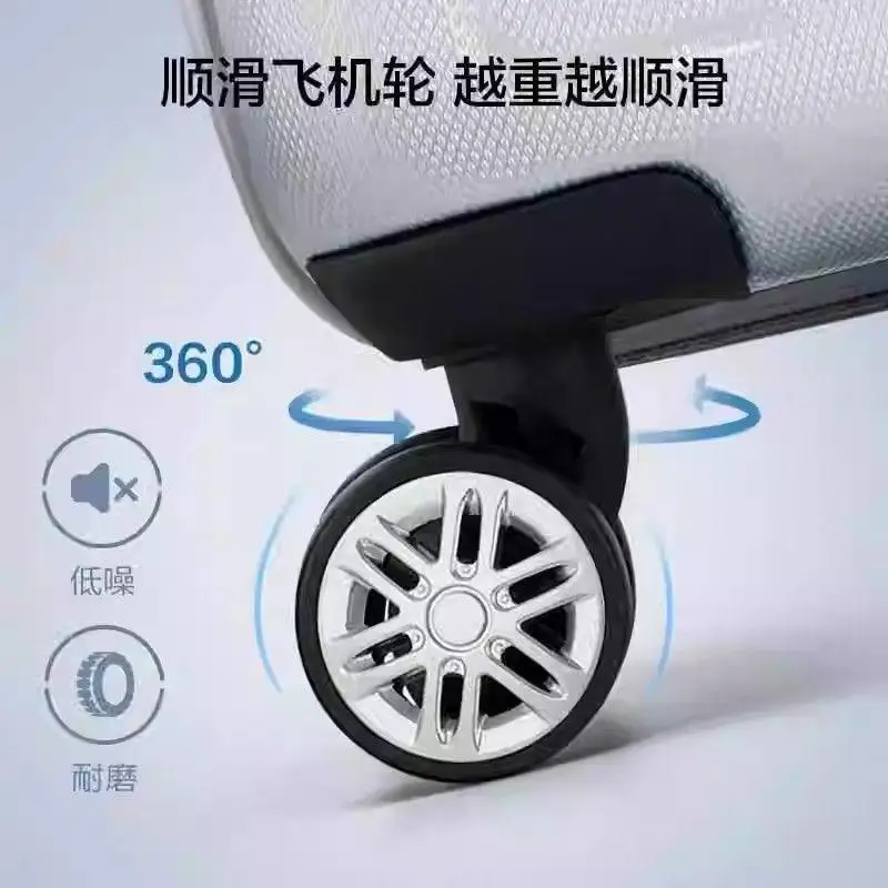

1Pair Suitable For Luggage Accessories Wheel Repair Suitcase Wheel Trolley Box Universal Wheel Replacement Parts Silent Wheels