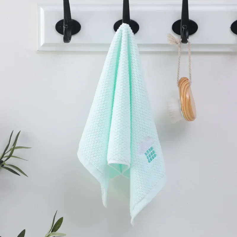 Children\'s Towel Pure Cotton Absorbent Baby Children\'s Kindergarten Face Towel Embroidery Small Face Towel Baby Wipes
