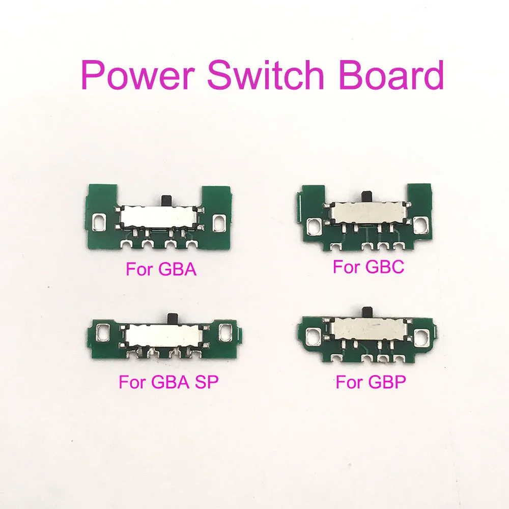 1 interruptor de encendido y apagado de repuesto para GameBoy Advance GBA GBC GBP GBA SP, placa de interruptor de alimentación de reparación de energía