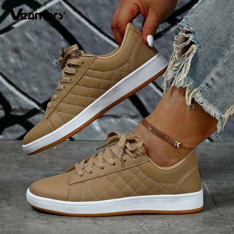 

Men's Comfortable Casual Sneakers Fashion PU Leather Board Shoes Women's Light Lace-up Running Jogging Shoes Non-slip Footwear