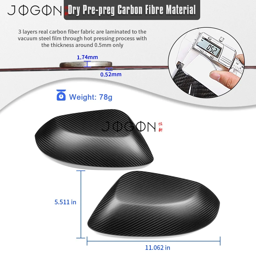 Carbon Stick-On Rear Mirror Caps For Toyota GR Yaris 2025 2026 Exterior Car Side Wing Rear View Mirror Cover Trim Accessories