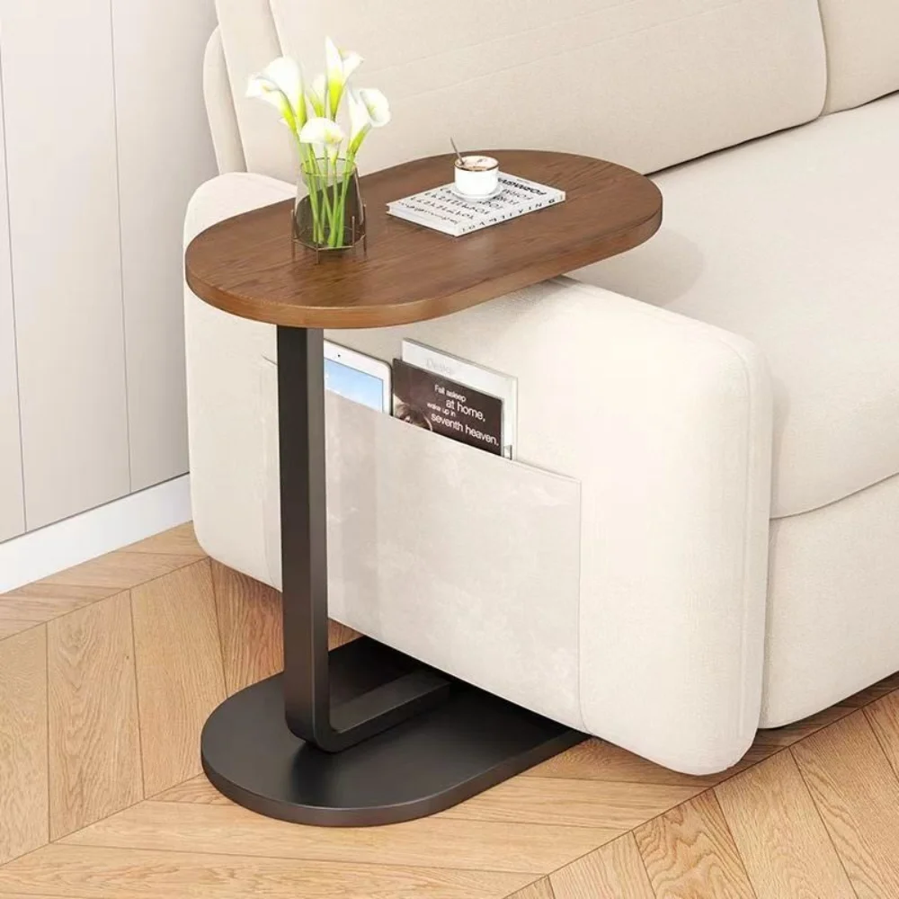 C Shaped Side Table Light Luxury Living Room Small Coffee Table O Shaped Portable Tabl Household Compact Small Coffee Tables