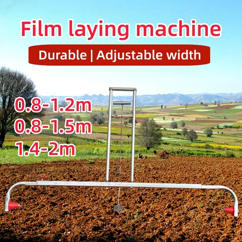 Kleine landbouw automatische filmpers- en afdekmachine Handmatige multifunctionele filmverspreidingsmachine Film afdekgereedschap